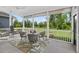 Relaxing screened-in patio with stylish outdoor seating, perfect for enjoying the beautiful backyard view at 365 Middleton Pl, Chapel Hill, NC 27516