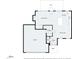 Detailed floor plan showcasing the layout of the home, including living spaces and garage at 404 Blooming Meadows Rd, Holly Springs, NC 27540