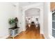 Inviting foyer with hardwood floors leading to the main living areas, offering an open and airy feel at 4060 Barton Park Pl, Raleigh, NC 27613