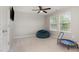 Bedroom with a beanbag chair, ceiling fan, and lots of natural light at 4505 Wingate Song Ct, Knightdale, NC 27545
