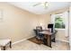 Bedroom with a desk, chair and computer and a window providing natural light at 6609 Electra Dr, Raleigh, NC 27607