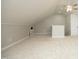 Large attic bonus room offering space with recessed lighting and ceiling fan at 747 Weathergreen Dr, Raleigh, NC 27615