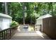 Back deck overlooking the backyard and storage shed at 747 Weathergreen Dr, Raleigh, NC 27615