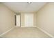 Spacious bedroom with neutral carpet and a ceiling fan at 747 Weathergreen Dr, Raleigh, NC 27615
