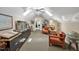 Finished attic room with skylights, built-in cabinets, and comfortable seating area at 81106 Alexander, Chapel Hill, NC 27517