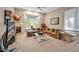 Carpeted bedroom featuring a fireplace, bay window, and ceiling fan at 81106 Alexander, Chapel Hill, NC 27517