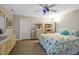 The cozy bedroom has an area for relaxing, and a spacious closet at 81106 Alexander, Chapel Hill, NC 27517