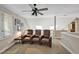 Finished loft area with movie theater seating, skylights, and neutral carpeting at 81106 Alexander, Chapel Hill, NC 27517