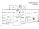 Detailed floor plan showcasing the layout of this home with four bedrooms and spacious living areas at 108 Holly Glen Ct, Holly Springs, NC 27540