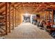 Spacious unfinished attic with exposed wooden beams, offering ample storage or potential for customization at 109 Box Elder Way, Zebulon, NC 27597