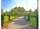 Charming walking path with lush greenery on either side, perfect for a leisurely stroll through nature at 119 Florentino Ct, Clayton, NC 27527