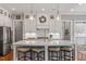 Bright, modern kitchen featuring a center island, stainless steel appliances, and ample cabinet space at 1217 Clandon Square Rd, Hillsborough, NC 27278
