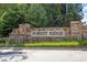 Elegant stone community entrance sign for Forest Ridge at 1217 Clandon Square Rd, Hillsborough, NC 27278