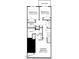 The second floor floorplan features three bedrooms, two baths, laundry, and balcony at 1232 S Person St # 101, Raleigh, NC 27601