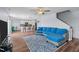 Spacious living area with open layout to kitchen and dining, perfect for entertaining guests at 124 Lahinch Dr, Fuquay Varina, NC 27526