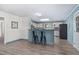 Open-concept kitchen with breakfast bar at 1308 Tyson Loop Rd, Spring Hope, NC 27882