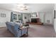 Comfortable living room featuring a fireplace and natural light at 1308 Tyson Loop Rd, Spring Hope, NC 27882