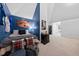 Bedroom with a pitched ceiling, ample natural light, and carpet flooring at 2602 Vintage Hill Ct, Durham, NC 27712