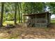 Charming cabin with a cozy porch, perfect for relaxing and enjoying the serene outdoor setting at 2856 Gwyn Rd, Elon, NC 27244