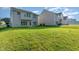Expansive backyard offering ample lawn space for outdoor activities and lush green grass at 3036 Landing Falls Ln, Raleigh, NC 27616