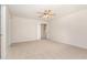 Spacious bedroom with neutral walls, carpeted floor and ceiling fan at 3036 Landing Falls Ln, Raleigh, NC 27616