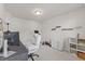 Bedroom includes desk area, modern décor, and workout space at 3224 Star Gazing Ln, Durham, NC 27703