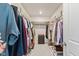 Spacious walk-in closet with ample hanging space and shelving for storage at 3224 Star Gazing Ln, Durham, NC 27703