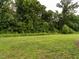 Large grassy backyard with mature trees at property line, providing a private setting at 3292 Longpine Rd, Burlington, NC 27215
