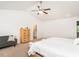 Bright primary bedroom offers vaulted ceiling, ceiling fan, and ample space at 3292 Longpine Rd, Burlington, NC 27215