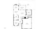 Home floor plan showing the layout of the main level rooms at 3748 Westbury Lake Dr, Raleigh, NC 27603