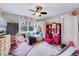 bedroom with a slide, canopy, and unicorn at 39 Westover Ct, Sanford, NC 27332
