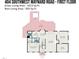 First floor plan featuring a primary bedroom, kitchen, living room, breakfast area, laundry, deck, and patio at 404 Sw Maynard Rd, Cary, NC 27511