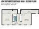 Second floor plan showing two bedrooms with walk-in closets, a bathroom and a hallway with stairs at 404 Sw Maynard Rd, Cary, NC 27511
