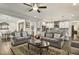Spacious living room open to kitchen with comfortable seating and stylish decor at 465 Gianna Dr, Clayton, NC 27527
