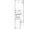 Floorplan of the main living area with kitchen, garage and powder room at 507 Eastwood St, Durham, NC 27704