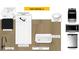 Showcasing design elements for a modern kitchen and bathroom including cabinets, lighting, sink and appliances at 507 Eastwood St, Durham, NC 27704