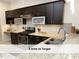 Kitchen features stainless steel appliances, stylish cabinetry, and granite countertops at 511 Hillsborough St # Bldg B 106, Chapel Hill, NC 27514
