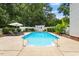 Inviting in-ground pool and lounge area, perfect for relaxation and entertaining outdoors at 5833 Dahlberg Dr, Raleigh, NC 27603