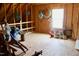 Spacious unfinished attic with plywood floors and natural light at 642 Collington Dr, Mebane, NC 27302