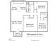 Detailed floor plan showcasing the layout of this home, including dimensions of each room at 7002 Longstreet Dr # C, Raleigh, NC 27615