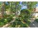 Well-manicured yard with lush landscaping and mature trees, offering a serene outdoor space at 7002 Longstreet Dr # C, Raleigh, NC 27615