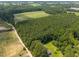 Large aerial shot of the expansive wooded area and the single Gathering house at 7595 Clayton Blvd # B, Clayton, NC 27520