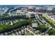 Aerial shot of homes near local retail like Lowes Foods, Planet Fitness, and CVS Pharmacy at 8205 Rolling Glenn Dr, Raleigh, NC 27616