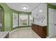 Bright kitchen nook with large windows offers plenty of natural light at 1144 Dexter Ridge Dr, Holly Springs, NC 27540