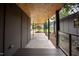 Covered entrance with wood ceiling and modern design elements at 2129 Ridge Rd, Raleigh, NC 27607
