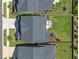 Aerial view showcasing well-manicured lawns, a cozy fire pit area, and an established neighborhood layout at 217 Tumbling River Dr, Wendell, NC 27591