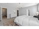 Light-filled primary bedroom with ensuite and walk-in closet access, perfect for relaxation at 217 Tumbling River Dr, Wendell, NC 27591