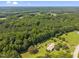Overhead view of property surrounded by lush forest, showcasing privacy and natural beauty at 3000 Hidden Spring Ln, Oxford, NC 27565