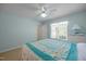 Comfortable bedroom with a large window offering plenty of natural light at 3000 Hidden Spring Ln, Oxford, NC 27565