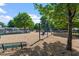 Community playground offers swings, slides, and climbing structures in a safe, mulched area for enjoyment at 3021 Winding Waters Way, Raleigh, NC 27614